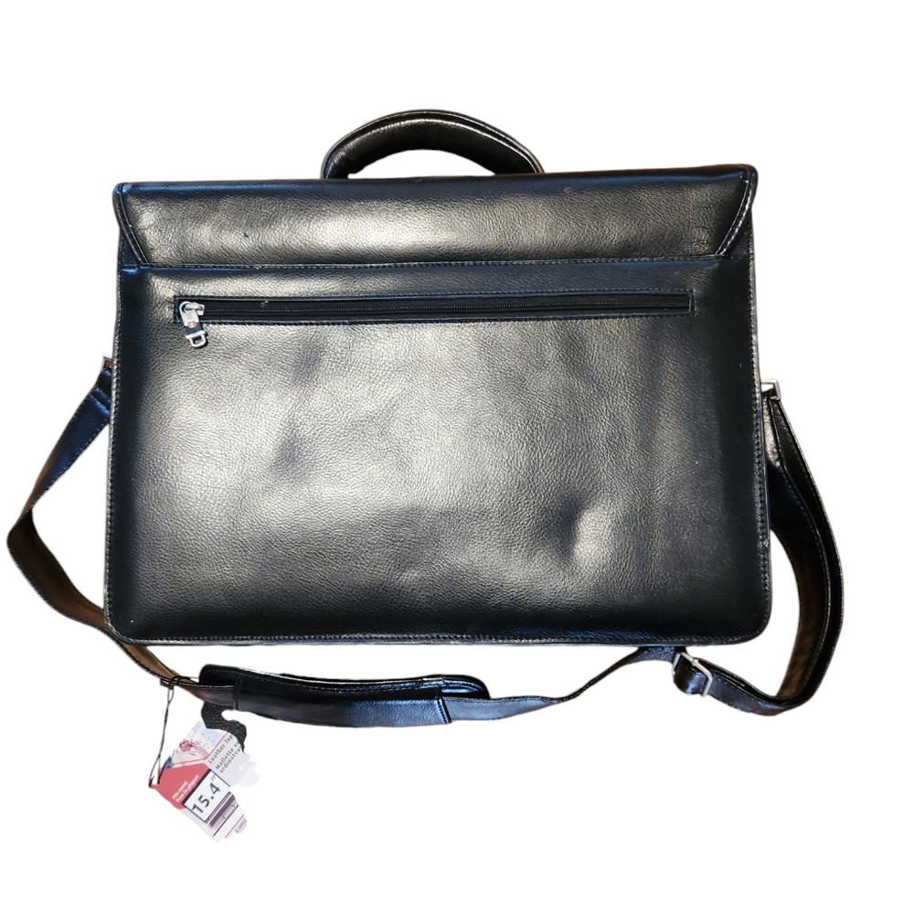 New Wenger Swiss Army Vitrinox Real Leather Padded Laptop Briefcase Computer Bag - Picture 4 of 14